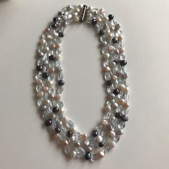 4 Strands Beaded Necklace - Picture 2 of 8